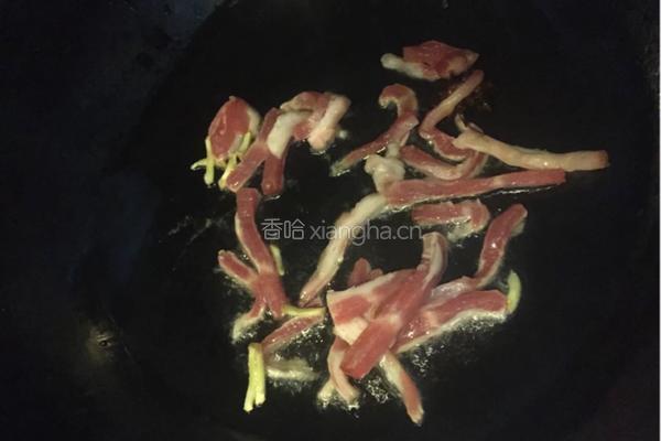 扁豆炒肉的做法图解4
