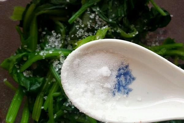 陈醋菠菜花生米的做法图解9