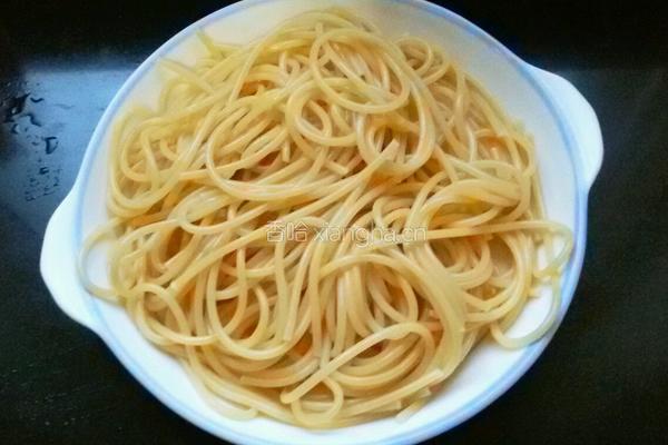 番茄肉末意大利面的做法图解4