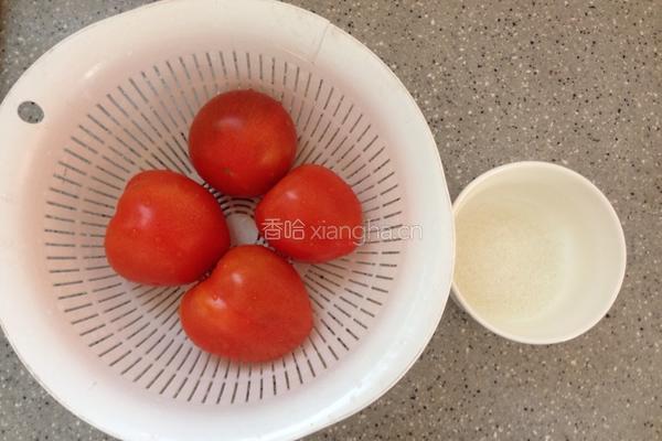 凉拌西红柿的做法图解1