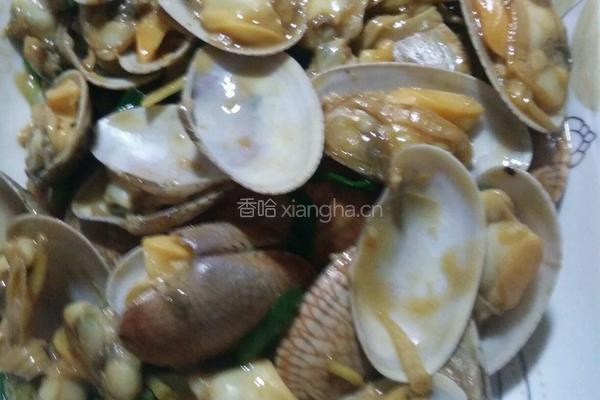 姜葱炒花甲的做法图解3