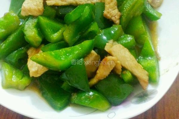 青椒炒肉片的做法图解4
