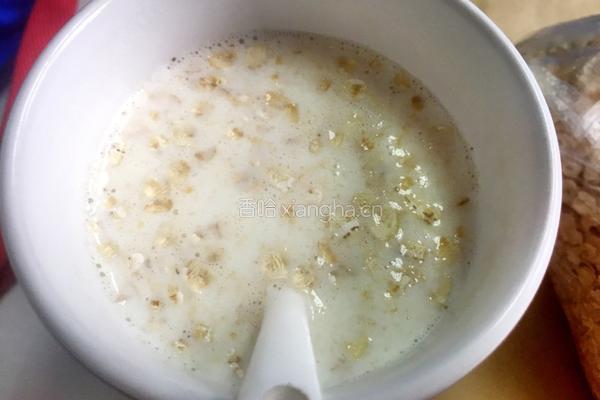 牛奶麦片的做法图解4