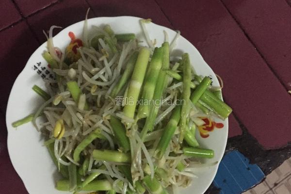豆芽炒竹笋的做法图解3
