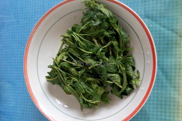 香椿拌蒜薹的做法图解6