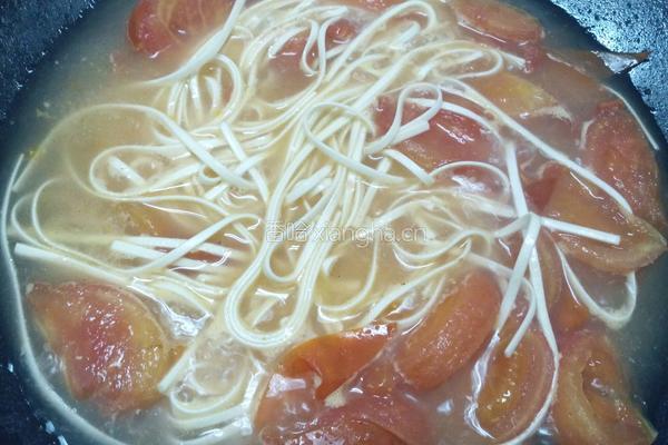 西红柿鸡蛋汤面的做法图解8
