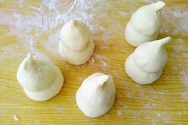 小雪人豆沙包的做法图解13