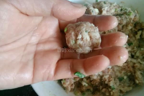 珍珠丸子的做法图解3