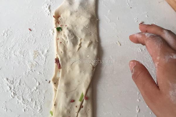 牛肉葱花千层饼的做法图解7