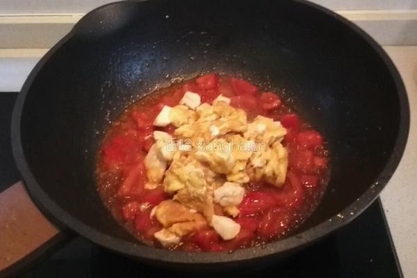 豆腐鸡蛋炒西红柿的做法图解5