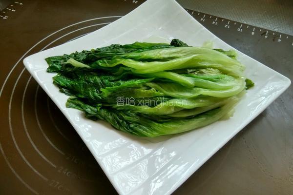蒜泥蚝油生菜的做法图解4
