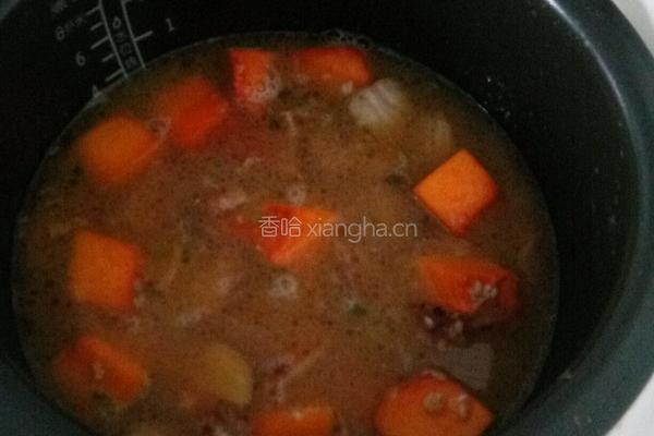 五花肉南瓜饭的做法图解7