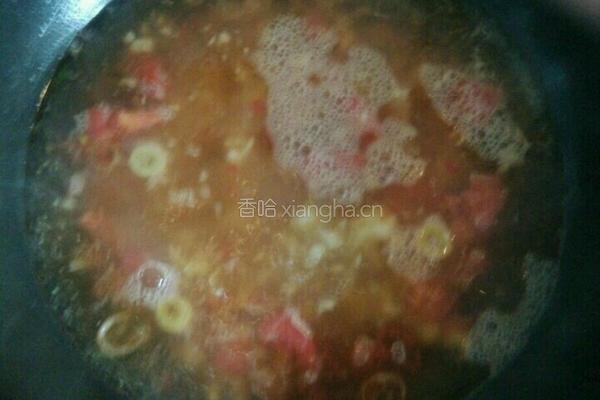 青菜鸡蛋面疙瘩汤的做法图解8