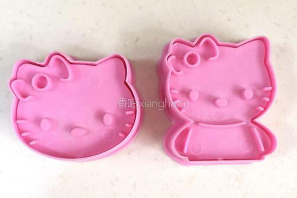 KITTY猫饼干的做法图解2