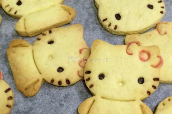 KITTY猫饼干的做法图解20