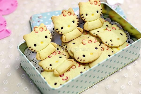 KITTY猫饼干的做法图解25