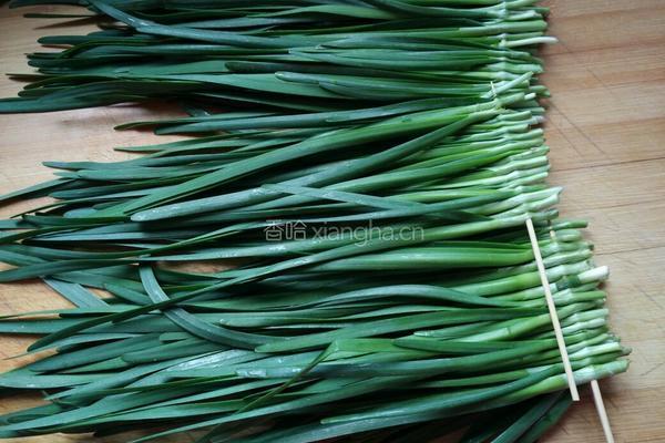 煎韭菜串（烧烤风味）的做法图解4
