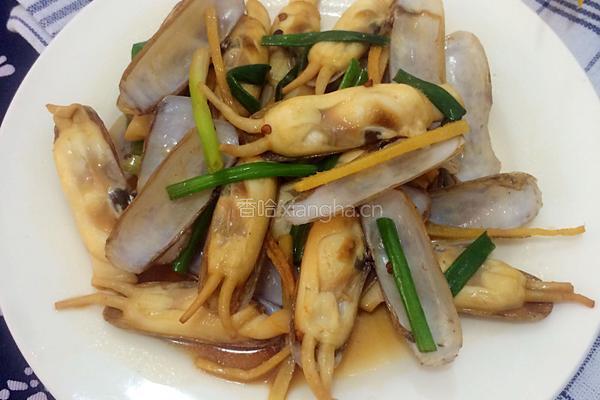 清炒蛏子的做法图解7