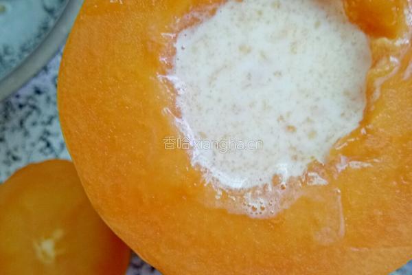 木瓜牛奶的做法图解3