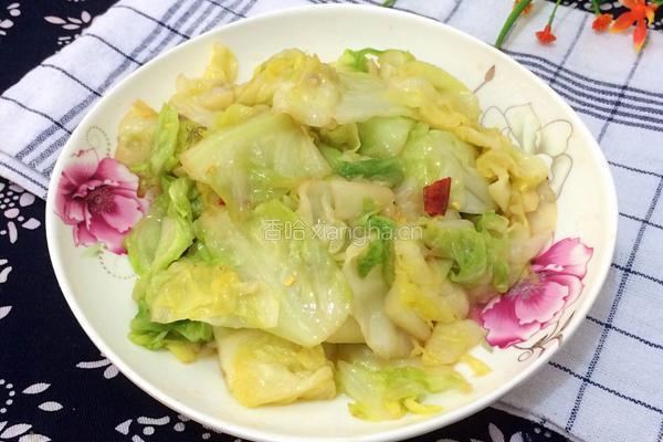 小炒圆白菜的做法图解7