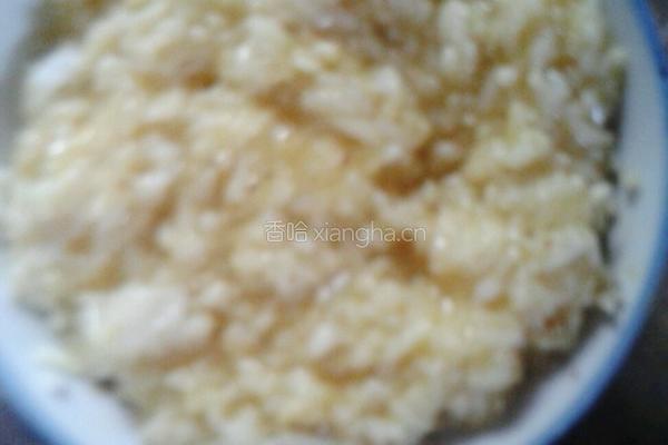 剩米饭鸡蛋饼的做法图解3