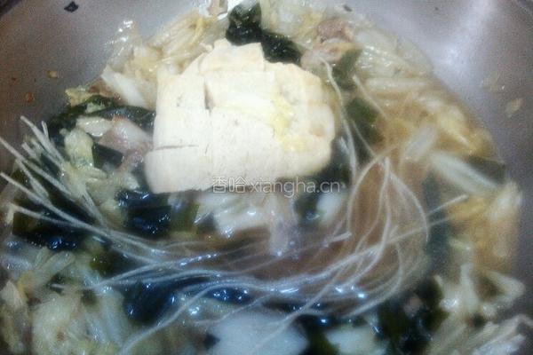 东北白菜冻豆腐炖粉条的做法图解9