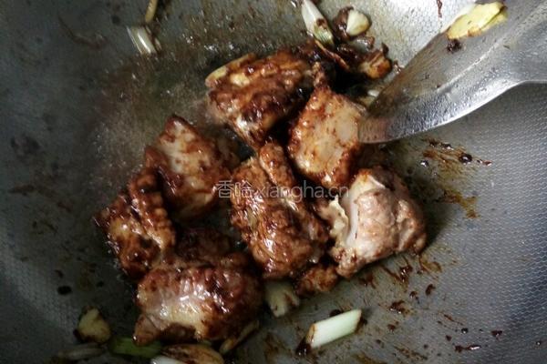 豆角炖排骨的做法图解5