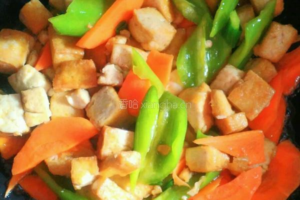 炒豆腐的做法图解7