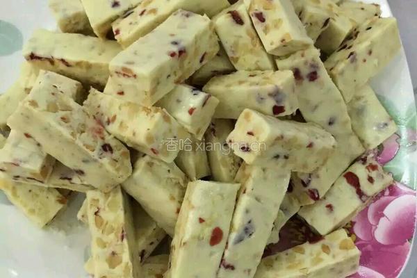 纯手工蔓越莓牛轧糖的做法图解7