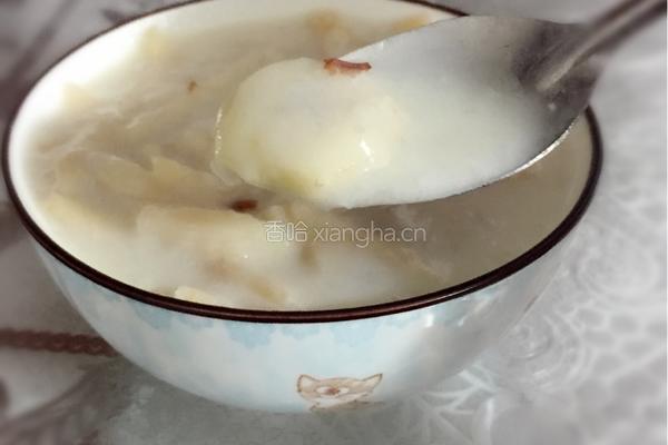 豆浆水果粥的做法图解4