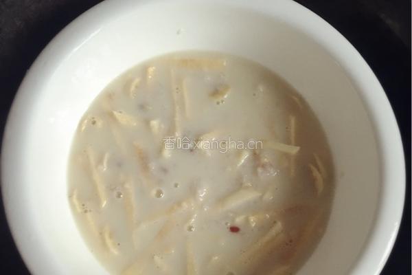 豆浆水果粥的做法图解3