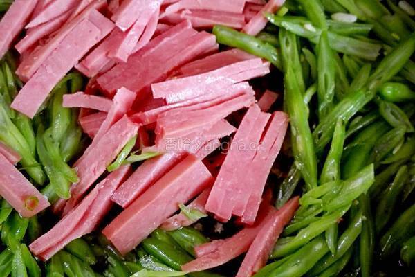 豆角炒火腿的做法图解7