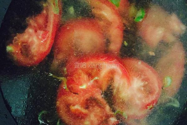番茄紫菜蛋汤的做法图解4