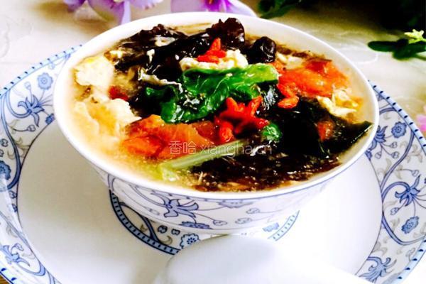 番茄紫菜蛋汤的做法图解12