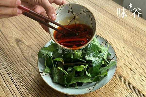 凉拌鱼腥草叶的做法图解4