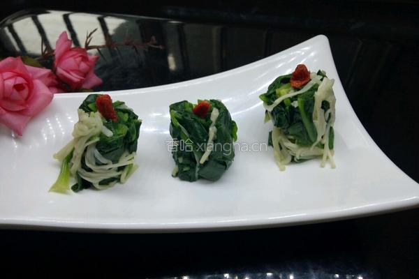 菠菜拌金针菇的做法图解10