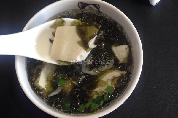 紫菜豆腐汤的做法图解5