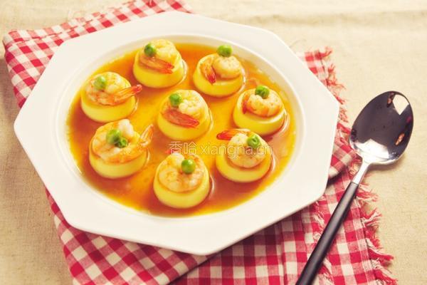 日本豆腐蒸虾仁的做法图解5