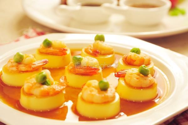 日本豆腐蒸虾仁的做法图解6