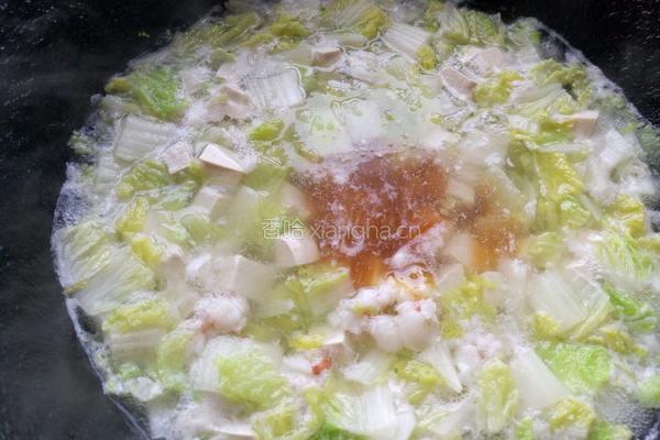 小白菜炖豆腐的做法图解5