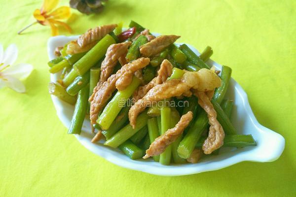 蒜苗炒肉