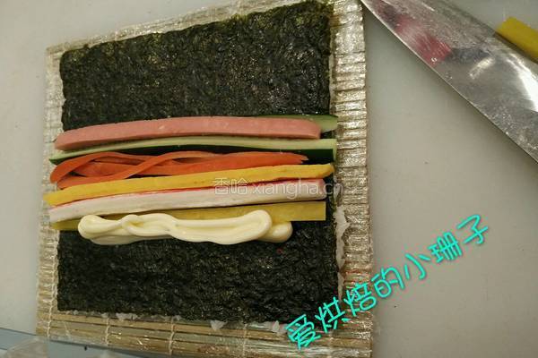 方型花样寿司的做法图解5