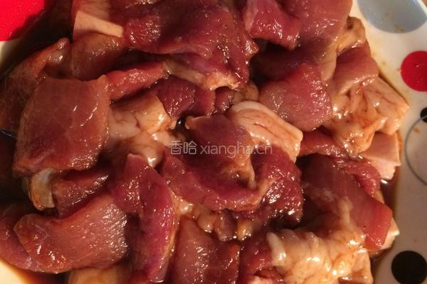 花菜炒肉的做法图解3