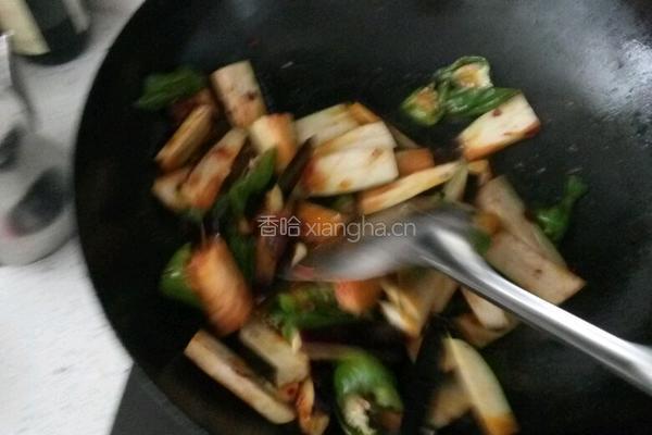 家常炒茄子的做法图解3