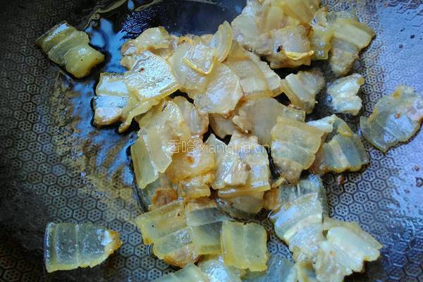 青扁豆炒腊肉的做法图解7