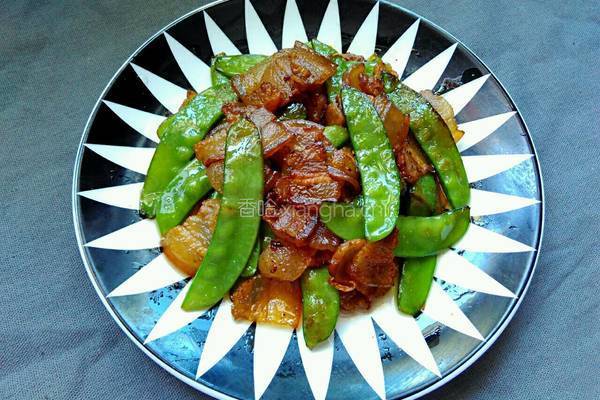 青扁豆炒腊肉的做法图解14