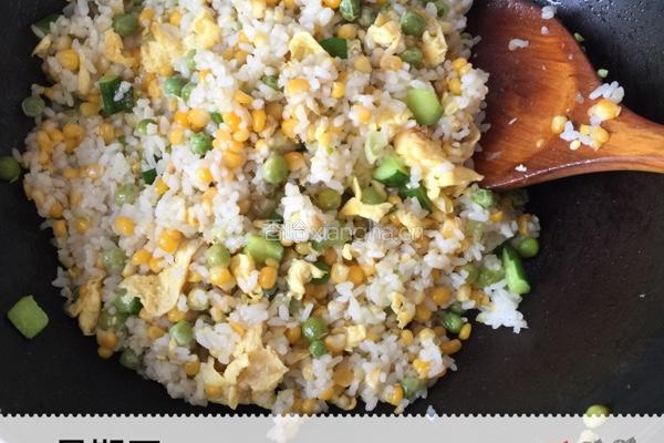 家常三色炒饭的做法图解6