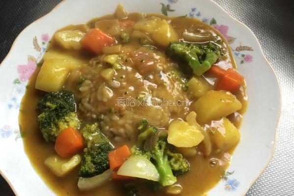 蔬菜咖喱饭的做法图解3