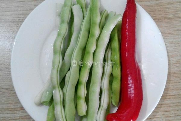 耗油豆角的做法图解1
