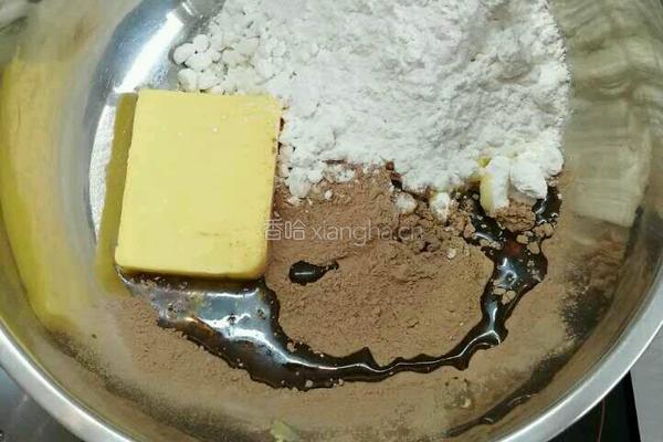 低糖可可巧克力豆麻薯面包圈的做法图解1